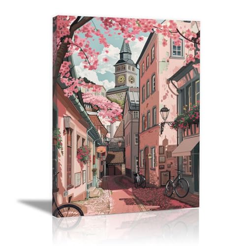 Tableau decoration murale salon grand format paysage urbain pour chambre et sejour
