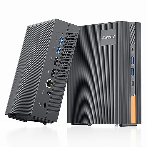【WiFi 6 e Bluetooth 5.2】Il AD15 Mini PC Wi-Fi 6 raggiunge una velocità fino a 10 Gbps, circa tre volte più veloce del WiFi 5 (3,5 Gbps), offrendo velocità di download e upload più elevate. BT 5.2 supporta velocità fino a 2 Mbps. Il Wi-Fi 6 offre velocità più elevate, maggiore capacità di rete, minore latenza e migliore copertura, rendendolo adatto a scenari che richiedono una grande quantità di dati e la connessione di dispositivi ad alta densità, come reti domestiche, uffici e luoghi pubblici.