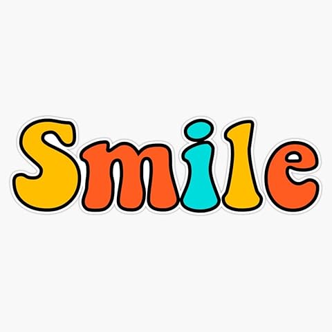Smile Multicolor Sticker Vinyl Waterproof Sticker Decal Car Laptop Wall Window Bumper Sticker 5