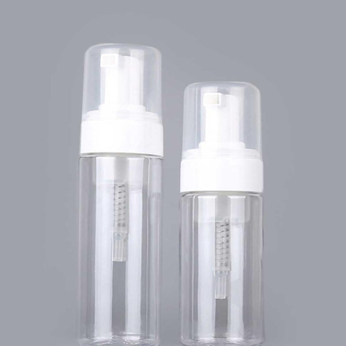 TEHAUX Botellas Espumosas Transparentes 100 Ml 10 Piezas para Subenvase de Maquillaje, Botellas Rellenables Portátiles sin Fugas para Viaje y Uso Diario