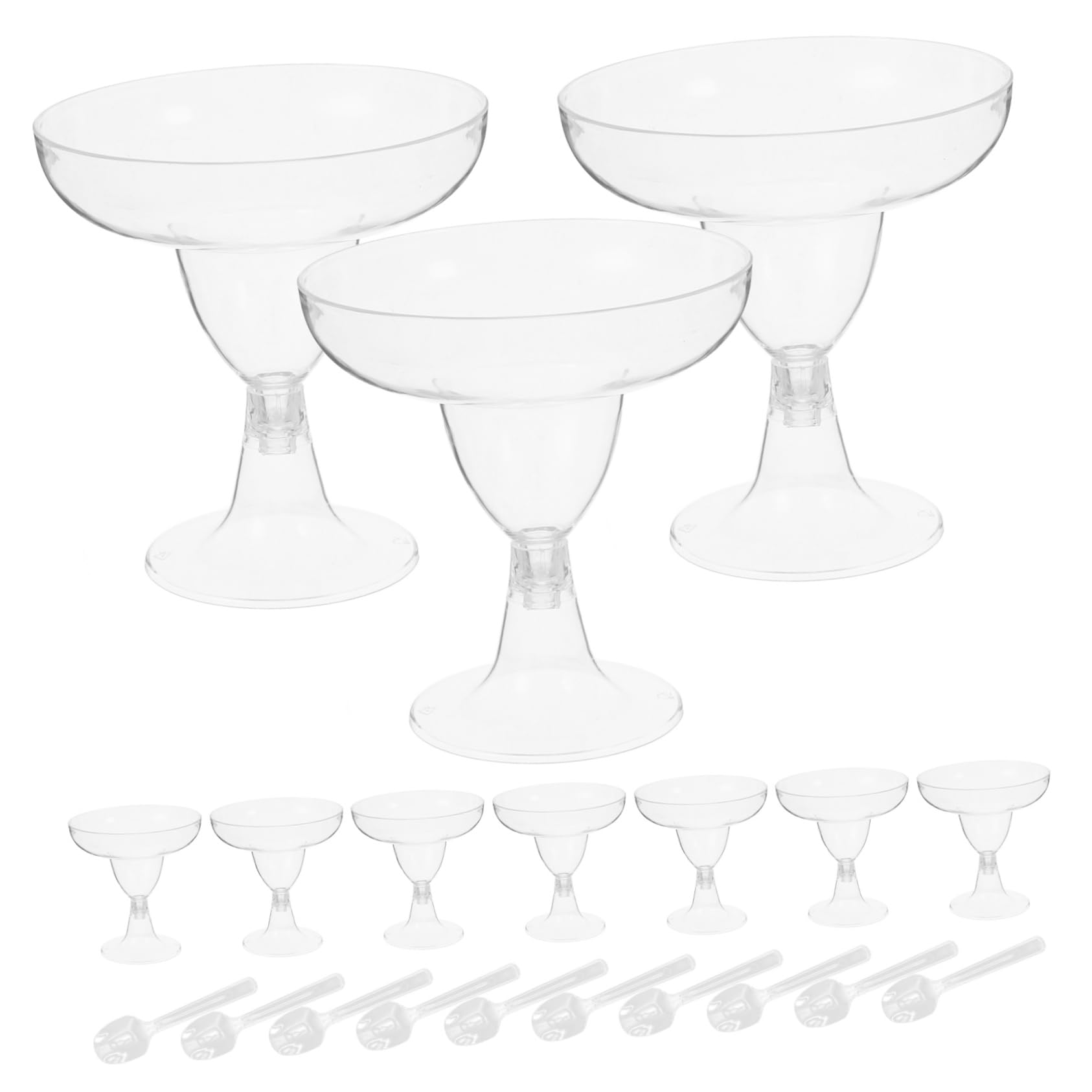 Unomor 10 Sets Dessert Cup Tiramisu Cup Replaceable Mousse Cup Party Pudding Cup Household Pudding Cup Party Supplies Portable Pudding Cup Delicate Mousse Cup Transparent