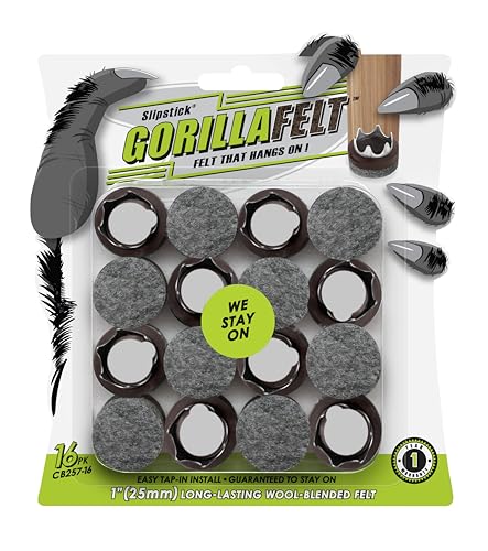 GorillaFelt Tap-On Felt Chair Glides