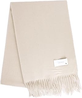 [マコッカ] ストール 大判 カシミヤ 100% ストール 無地 200cm×60cm カシミア