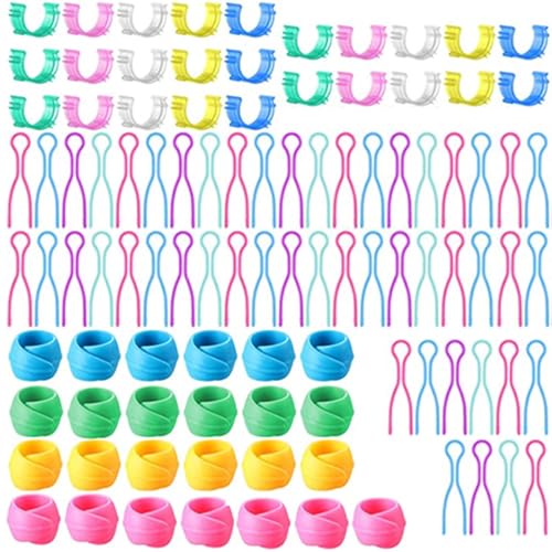 ANBOO 100 PCS Pinces à Canette Porte, Pinces de Canette, Hugger de Bobine de Fil, Accessoires de Couture en Plastique pour Bobine de Fil