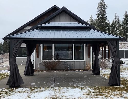 PURPLE LEAF Gartenpavillon 3.65 x 4.25 m