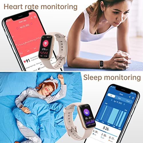 Lilety Smart Watch, Fitness Tracker with 24/7 Heart Rate, Blood Oxygen, Sleep Monitor, 1.47" Touch Screen Smartwatch, Step Counter Watch for Women Men