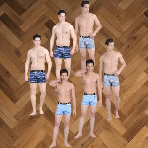 Image of Men's Nylon Stretch Printed Trunk | Ultra-Soft, Breathable Innerwear for Men | Stylish & Supportive Fit