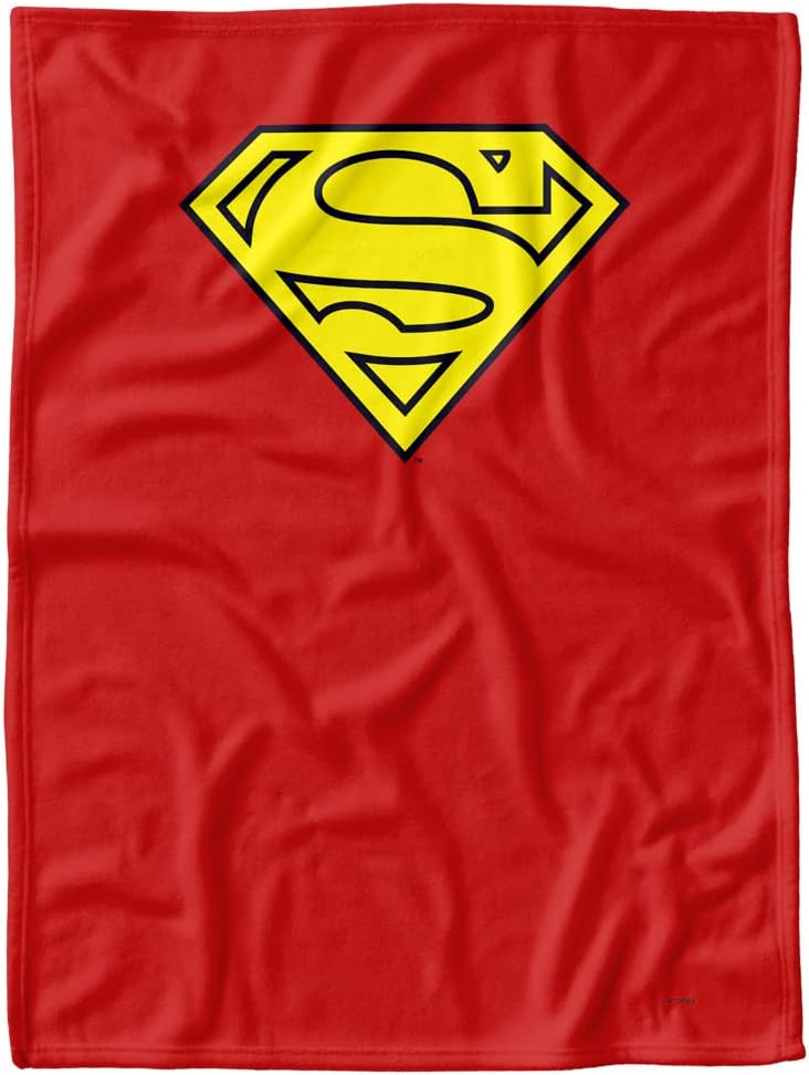 LOGOVISION Superman Lightweight Baby Blanket, 30"X40", Superman Cape Logo Unisex for Infants Girls & Boys