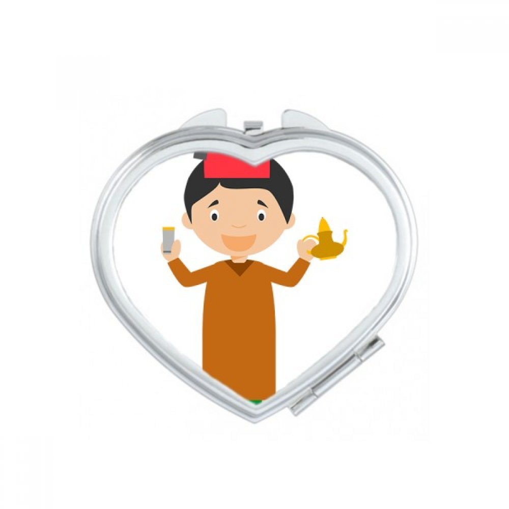 Miroir de poche mignon pour retouches de maquillage rapides au bureau ou en voyage