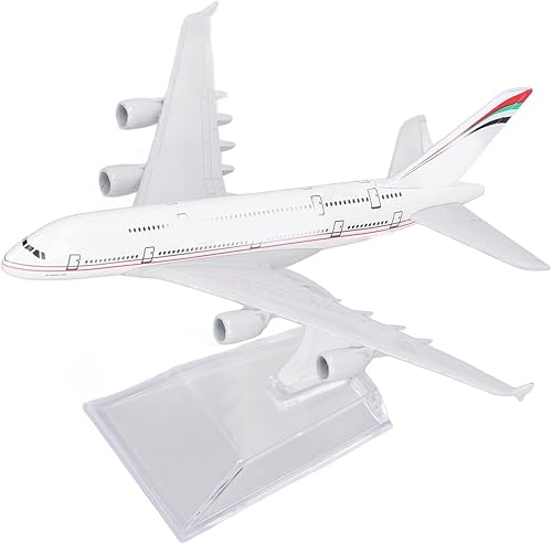 Keenso Etihad A380 Airlines Model,Simulated Exquisite Airplane Model Decoration for Home Office