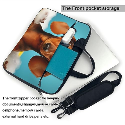 Maletín para portátil Dachshund para hombre y mujer miniatura 5