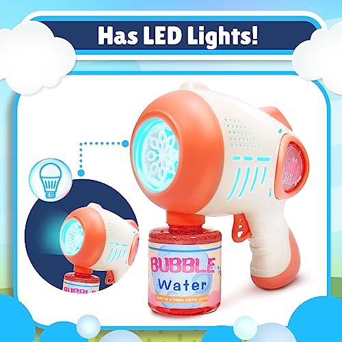 Bubble Guns For Kids And Toddlers, Dino Bubble Gun 2 Pack Blower With Bubble Solution Refill, Fun Summer Toy Blaster Game For Birthday Party And Wedding, Outdoor Toys For Boys And Girls #TOP3