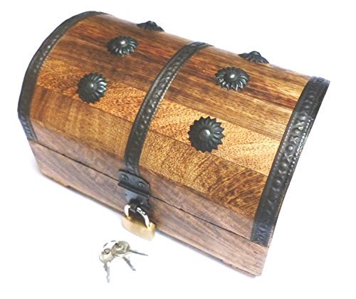 Holzspielzeug-Tom 23S Truhe Holztruhe Schatzkiste mit Schloss Cover