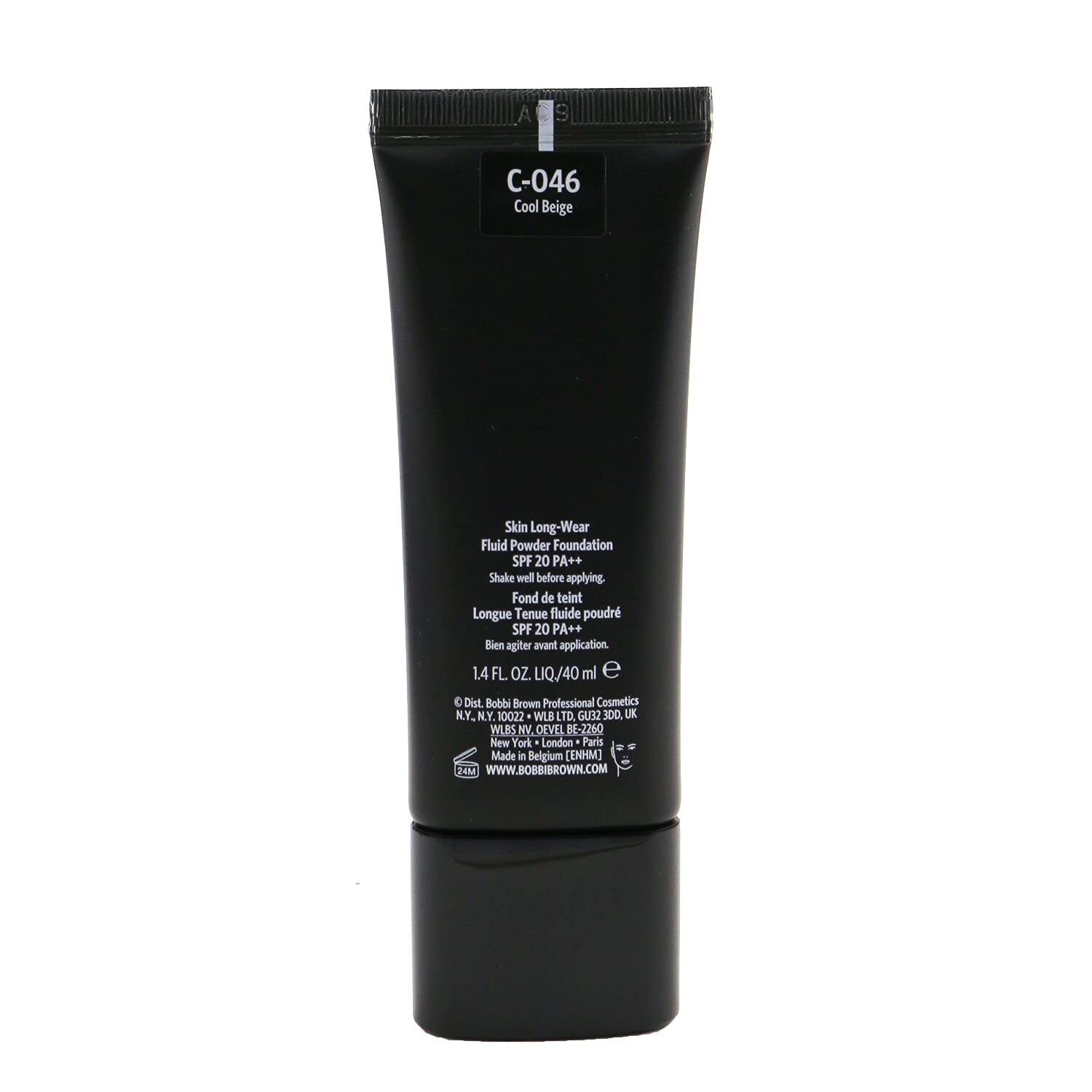 Foundation, langanhaltend, flüssig, pudrig, SPF20, Cool Beige