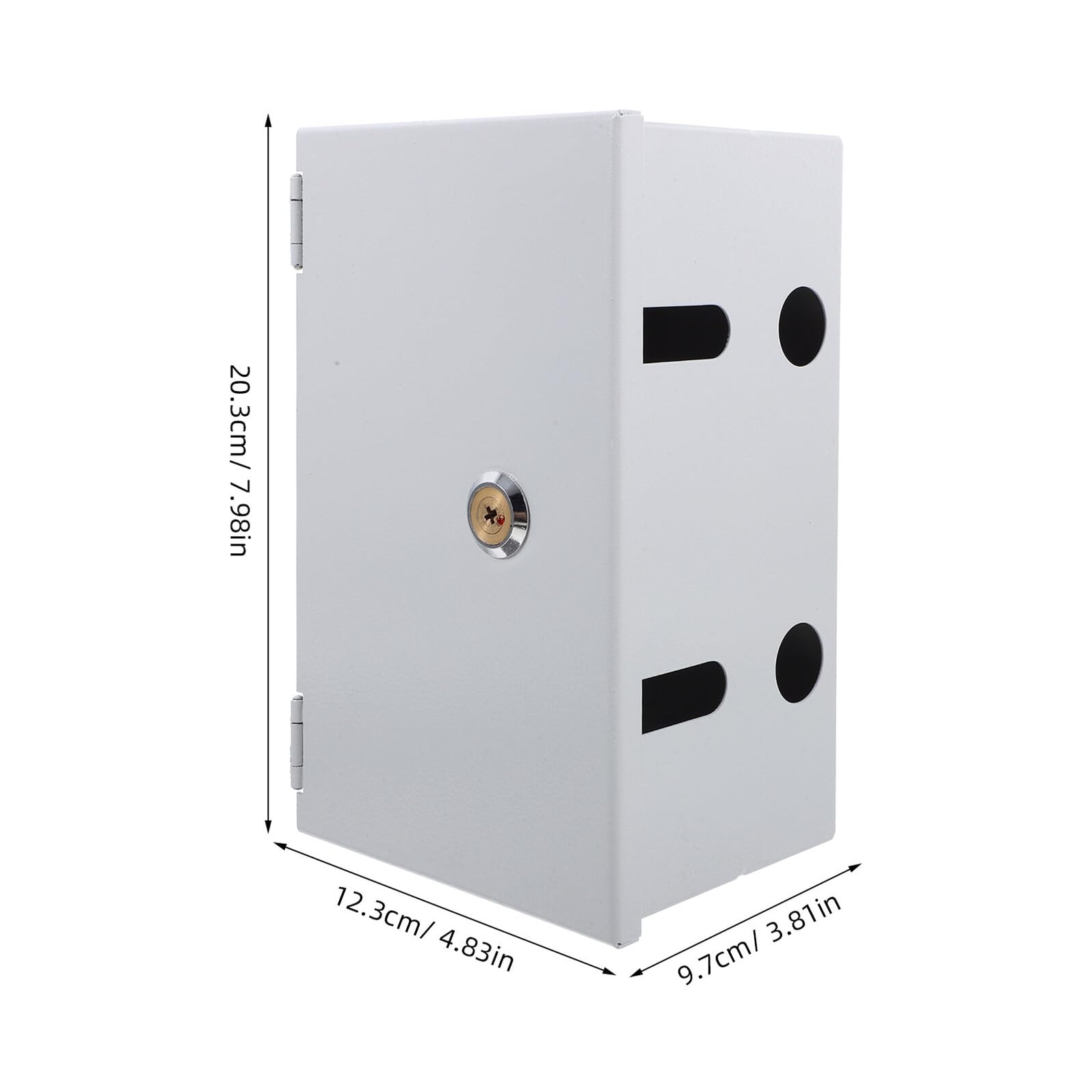 POPETPOP Scatola Di Derivazione Serratura Per Esterno in Acciaio Inox 304 Resistente Alle Intemperie Per Prese Elettriche Da Esterno Uso Commerciale e Ricarica Pubblica Protezione Sicurezza