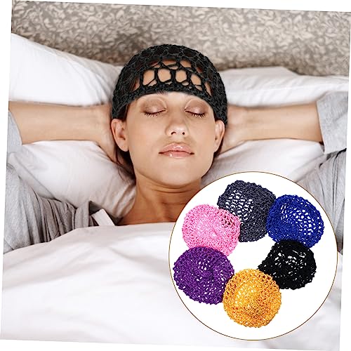 Beavorty 6pcs Mesh Hair Net Hat for Women Stretch Headbands for Women Hair Bands for 's Hair Sleep Head Wrap Sleeping Snood Hat for Woman Cap - Image 3