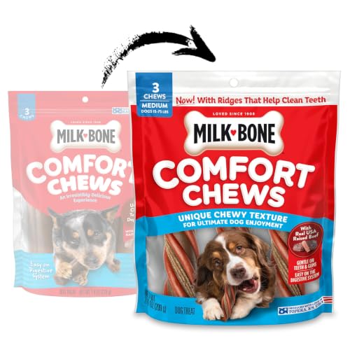 Image of Milk-Bone Comfort Chews, Unique Chewy Texture & Real Beef, 15 Dog Chews