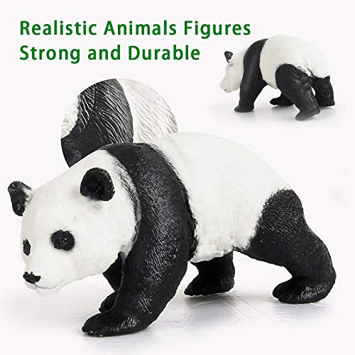 ToyerBee Safari Animals Toy, Varieties of Zoo, Jungle, African Animals of 12 Pcs, Educational Toys of Animal Figurines with a Map for Party Supplies, Great Gift Set for Kids & Toddlers of 3 Years up
