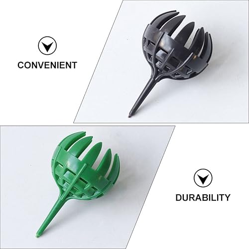 Miniatura 2 de Happyyami Taza de plástico mini flor con control de red, cesta de guardería, suministros de nutrición para el hogar, herramientas para plantas,