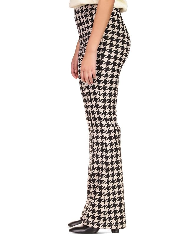Sanctuary Women's Filmore Flare-Leg Pants (Vanilla Mini Houndstooth, Large)3