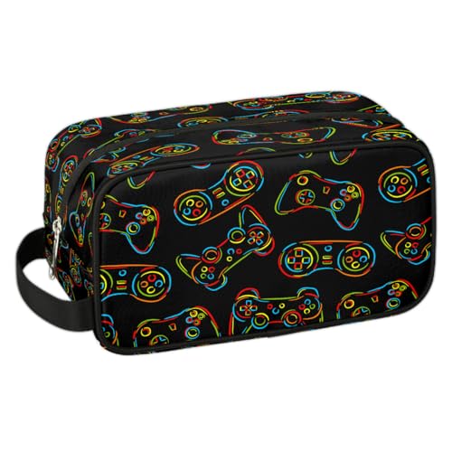 Trousse de toilette de voyage pour garçons et enfants – Trousse étanche à suspendre pour...
