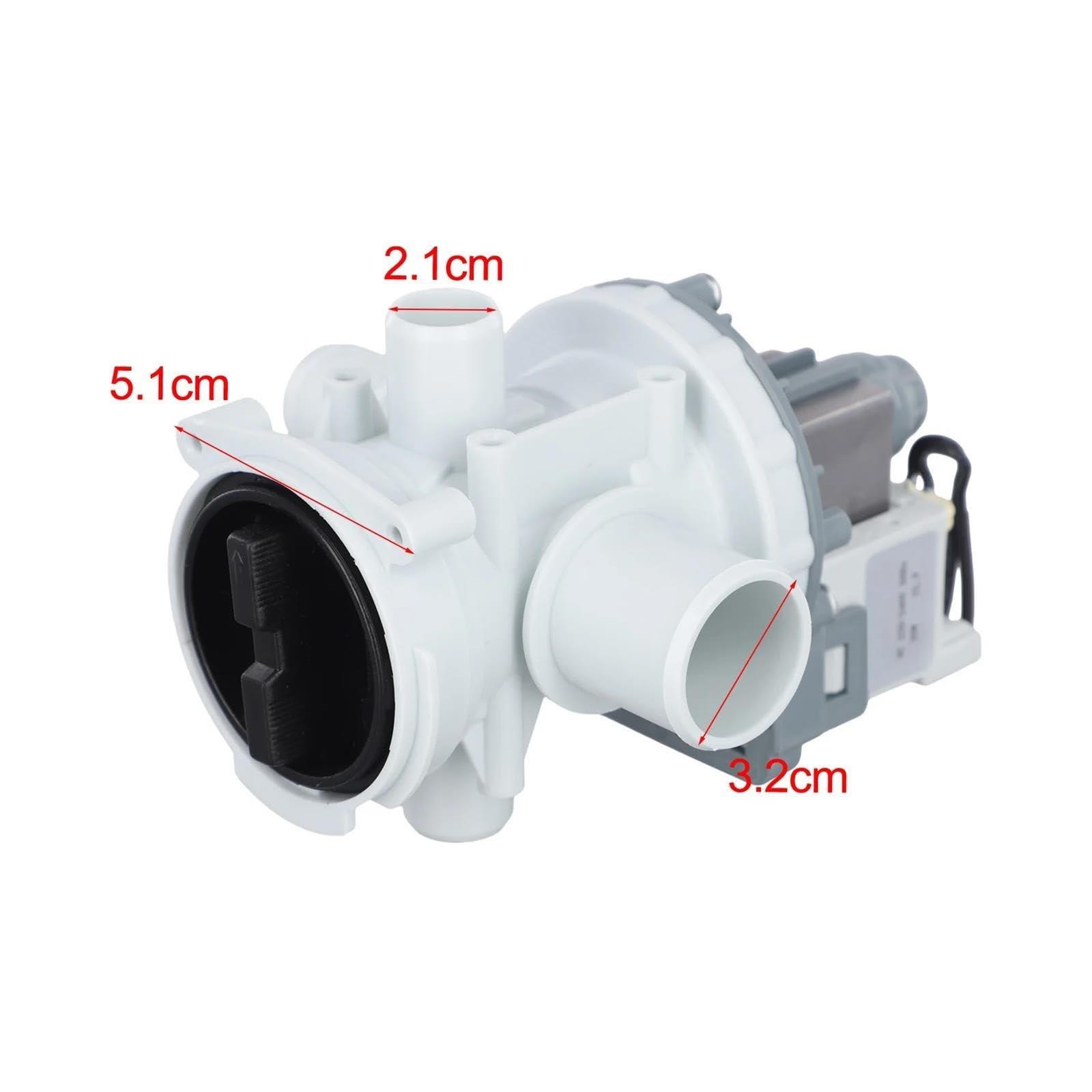 Pompa Di Scarico Per Lavatrice, Compatibile Con Samsung, Soluzione Di Drenaggio 15 10 5 Cm Pompa Di Scarico PX-2-35 Drenaggio