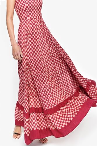Image of Yuemengxuan Boho Maxi Dresses for Women Spaghetti Strap Flowy Smocked Long Dress Casual Summer Vacation Beach Maxi Dress