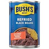 Bush's Best Bush's Refried Black Beans, High Fibre, Excellent Source of Protein, Plant Based, 398 mL, 1ct, Very high source of Fibre