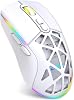 Claw's Nexus Air Wireless 10000 Dpi Pixart PMW3325 Sensor RGB Wireless Gaming Mouse with Macro Software & Interchangeable Cover - White