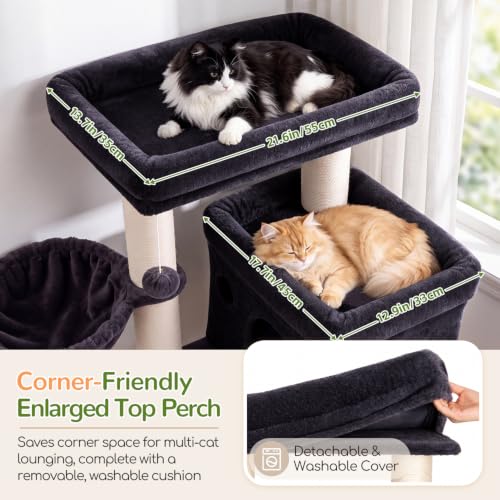 Image of Globlazer Cat Tree Tower with 12 Extra-Thick Full-Sisal Scratching Posts