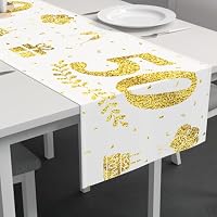 Jugendweihe Tischläufer „Alles Gute Zur Jugendweihe“ – Schwarz-Gold, 183 X 35 Cm, Aus Oxford-Stoff