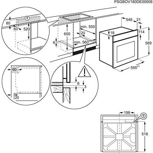 Electrolux - Forno multifunzione FR 65 S finitura sabbia da 60cm Electrolux - Forno multifunzione FR 65 S finitura sabbia da 60cm