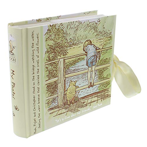 Image of Winnie the Pooh Its A Fine Day for Friends Ribbon Tied Photo Album - An Ideal Gift for a Lover - Officially Licensed by Happy Homewares