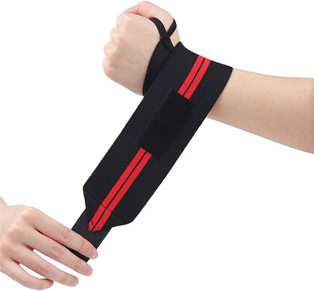 True Face Wrist Straps Weight lifting – 1 Pair Gym Wrist Wraps with Thumb Loop – Wrist Supports for Gym, Bodybuilding, Cross-Training Red Black XL