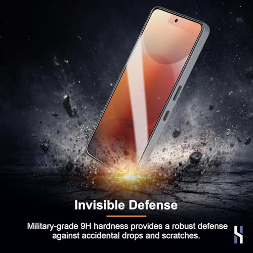 Image of Tempered Glass for Nothing Phone 3A | 3A Pro (6.77 Inch) Military Grade 9H Screen Guard, Anti-Scratch, Shatterproof, Edge-to-Edge Full Coverage - Black Border