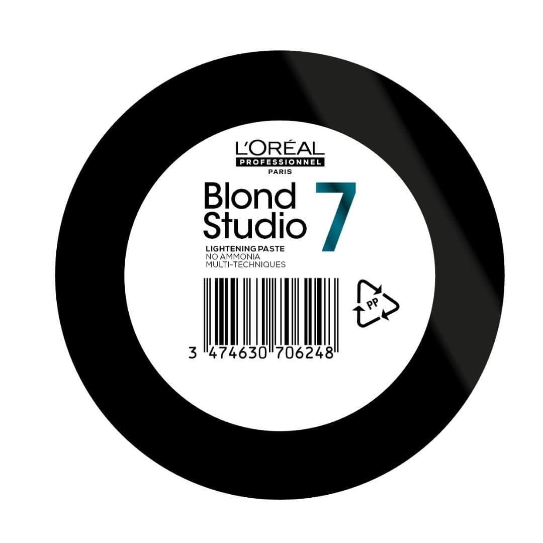 L'Oréal Professionnel, Blond Studio 7, Platinium Plus Bleichpaste, entwickelt für gefärbtes oder natürliches Haar bis zu 7 Töne Aufhellung, 500 g