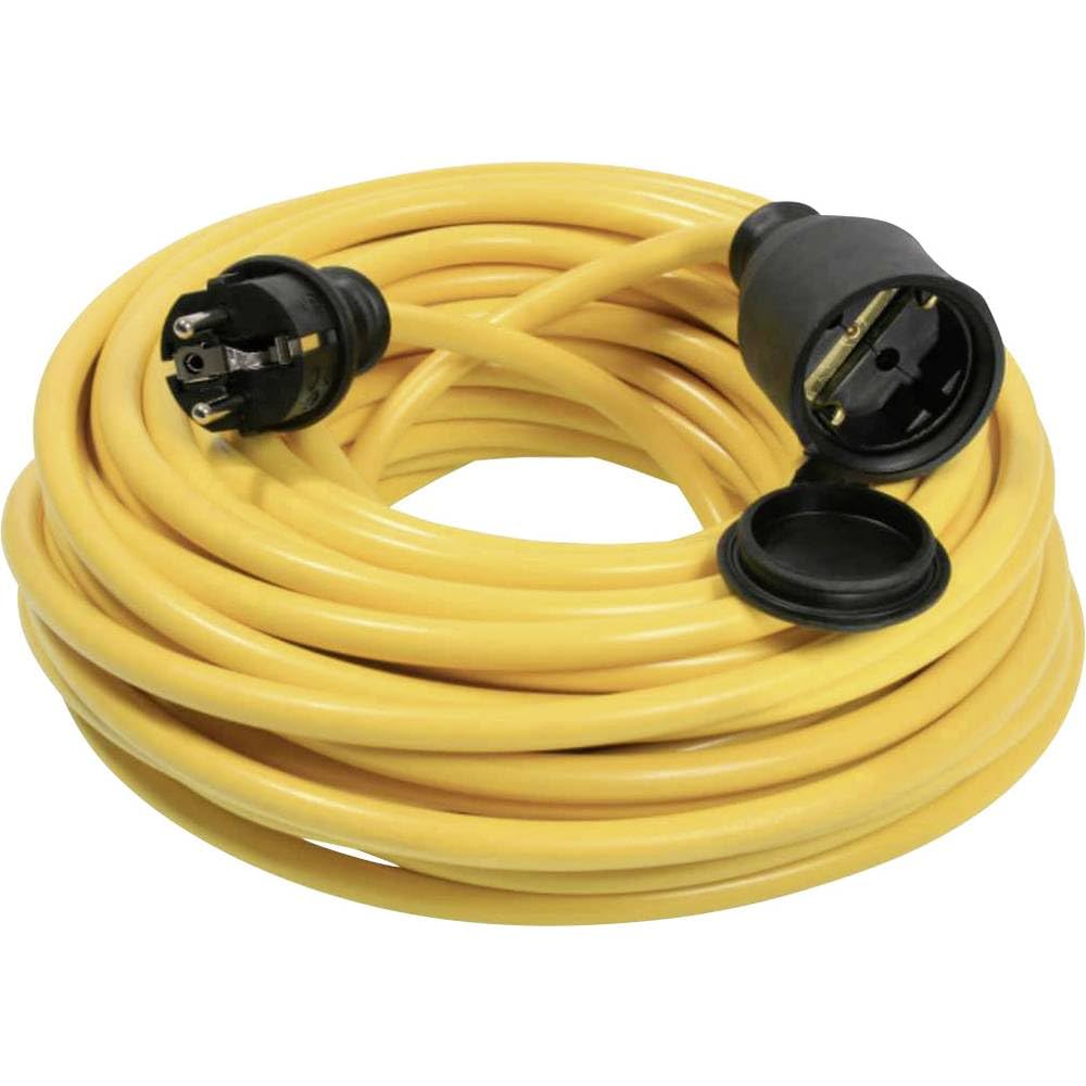 as - Schwabe Extension Cable 20 m K35 AT-N07V3V3-F 3G1.5 - Extension Cable 230 V/16 A - with Protective Cap - Dust and Splash Resistant IP44 - Yellow, 60354-image-43