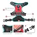 PHOEPET 2019 Reflective Dog Harness Large Breed Adjustable No Pull Vest with with Handle 2 Metal Rings 3 Buckles [Easy to Put on & Take Off](L, Red)