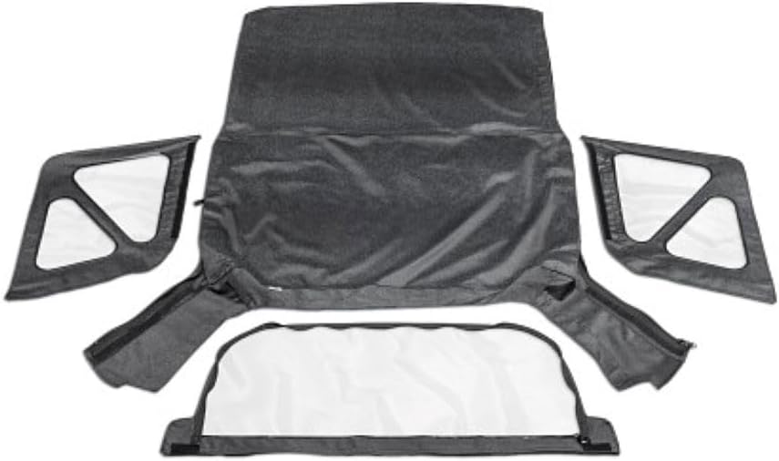 RAMPAGE PRODUCTS Rampage Factory Replacement Soft Top | Vinyl, Black Denim with Clear Windows | 98815 | Fits 1995 - 1998 Suzuki Sidekick/Geo Tracker