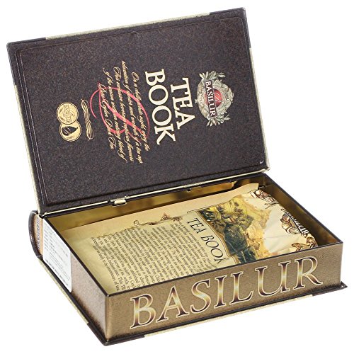 Basilur | Tea Book Collection Vol 2 Thru Vol 5 | Collectable Metal Tin Caddies | Pure Ceylon Black & Green Teas | Whole Leaf Tea, 100G (3.5Oz) Each | Pack Of 4 #TOP4