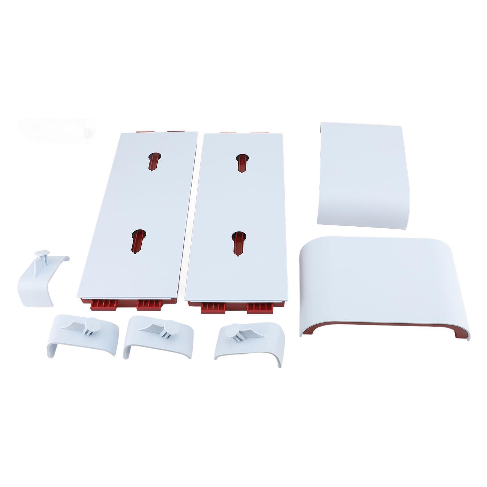 Riuulity Torre de Almacenamiento de Discos de Juego Horizontal Vertical con Controlador, Soportes para Auriculares, Fácil Montaje para Organizador de Juegos (rojo)