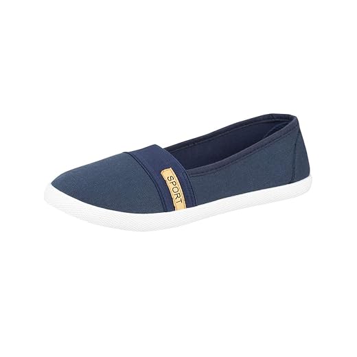Elara Damen Ballerina Flache Bequeme Slipper Chunkyrayan 955-B-Schwarz-42