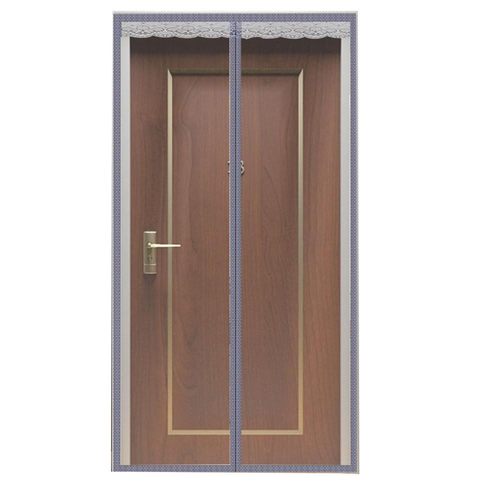 Rideau de porte isolé thermique pour la clarté du salon en hiver