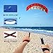 HENGDA KITE 2.5m Dual Line Stunt Parafoil Kites Soft Stunt Kite for Beach Red with Flying Tool