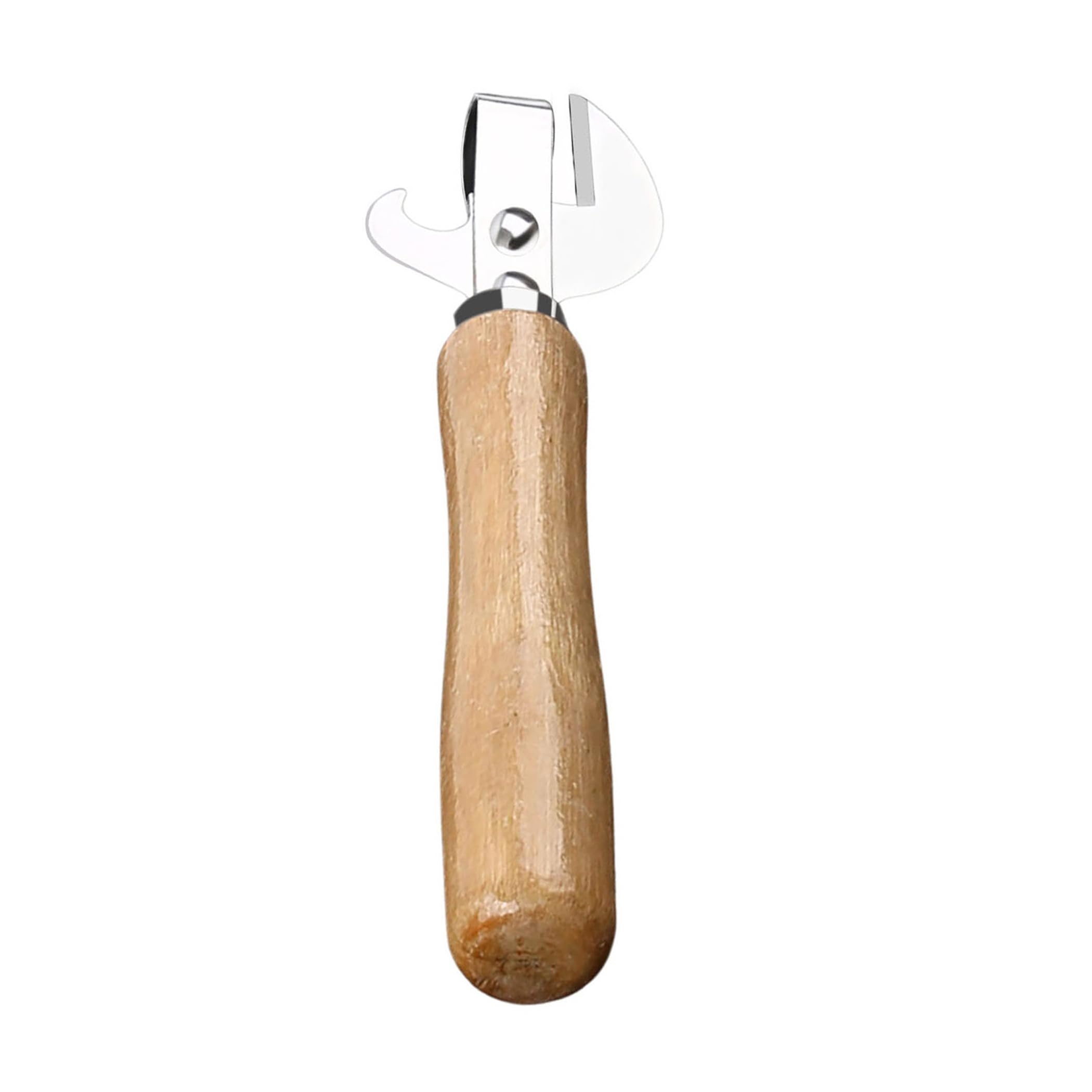 3 abrelatas de acero inoxidable, abrelatas de mano manual tradicional de borde liso, abridor de latas de cocina, abridor de latas y sacacorchos para regalo de mujer 7