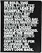 Eccolo World Traveler Lofty Thinking Desk Size Journal, 8 x 10 Inches, Black Be Bold (D504N)
