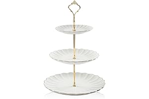 Sweejar 3 Tier Ceramic Cake Stand