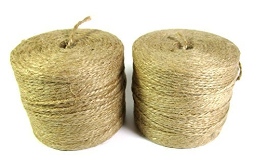 2 Rotoli Juta 200g ca.190 M Spago, Cavo, Corda