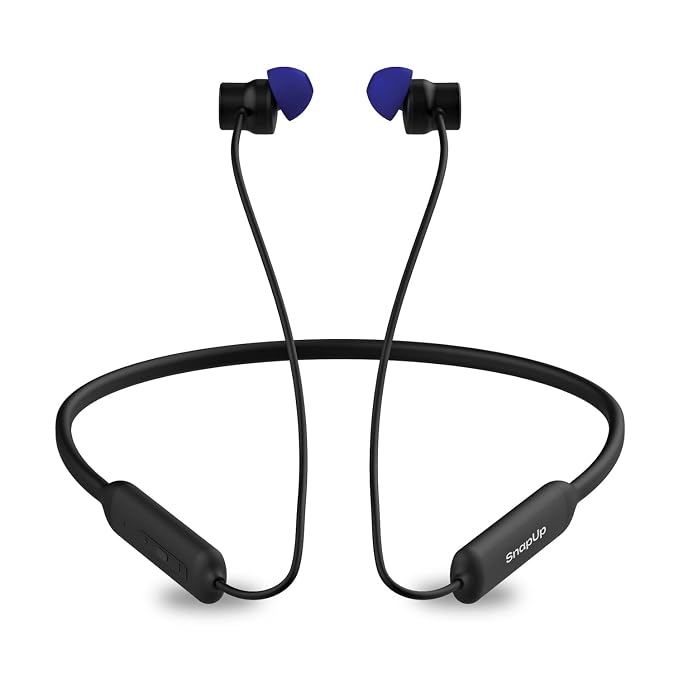 Musique V600 AIR in Ear Bluetooth Wireless Neckband with Upto 20H of Playtime, Magnetic Earbuds with Hall Function,ENC Technology, BT v5.3 and 13mm Dynamic Sound Driver - Blue