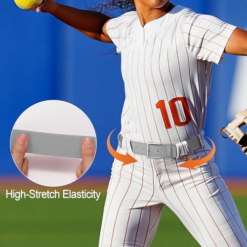 Image of XZQTIVE Baseball Socks and Belt Combo,Over the Knee Softball Socks and Belt,Knee High Football Socks for Kids Youth Adults